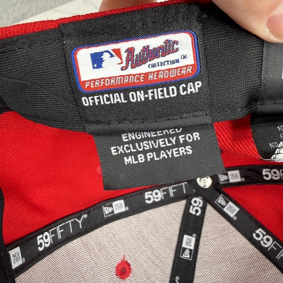 Chicago White Sox Hat Cap Fitted Men 7 5/8 Red USA Flag Baseball New Era 59FIFTY - Picture 13 of 14